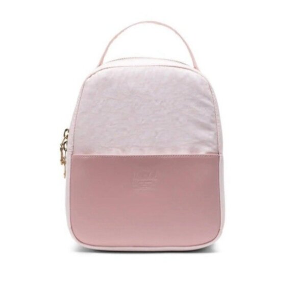 NWT Herschel Orion Mini Rosewater Pastel Backpack 5L Genuine Leather Pocket - Picture 1 of 6